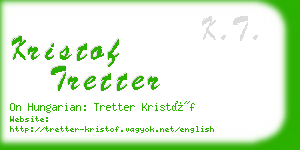 kristof tretter business card